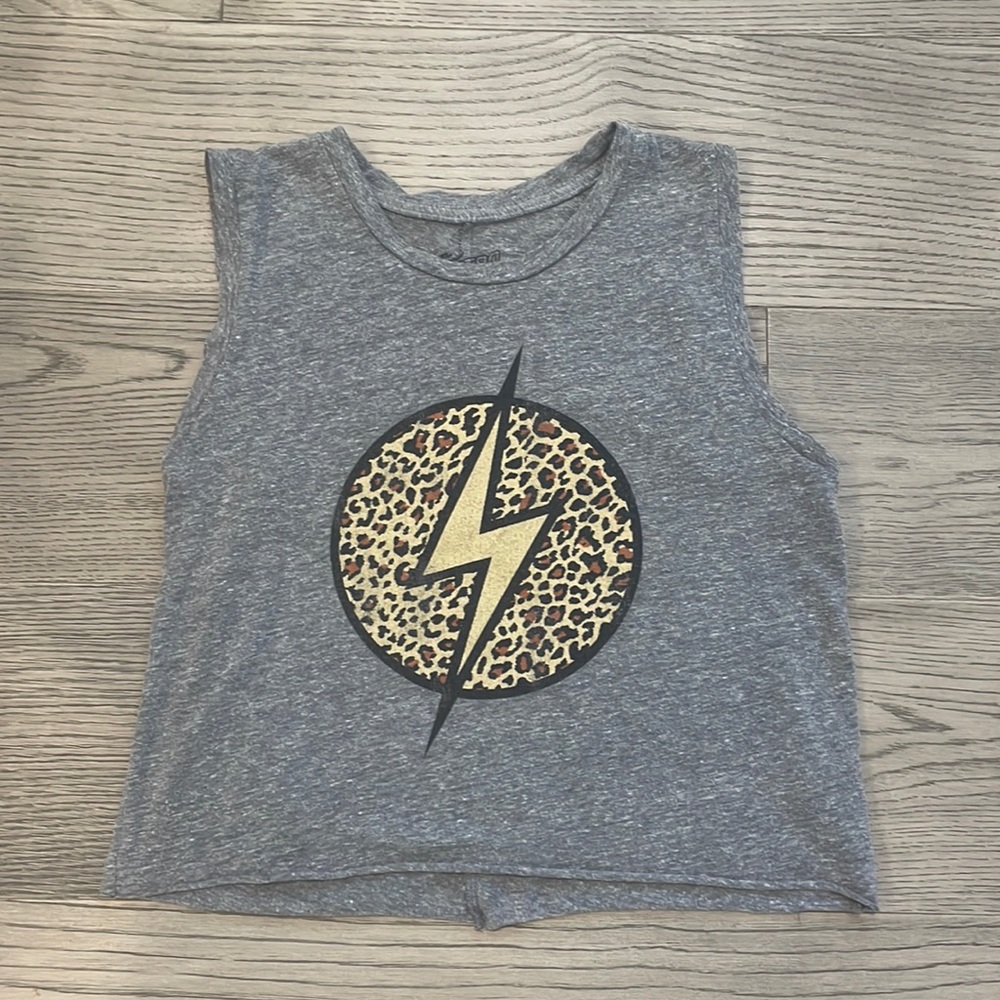 Retro Brand Tank Heathered Gray Youth XL